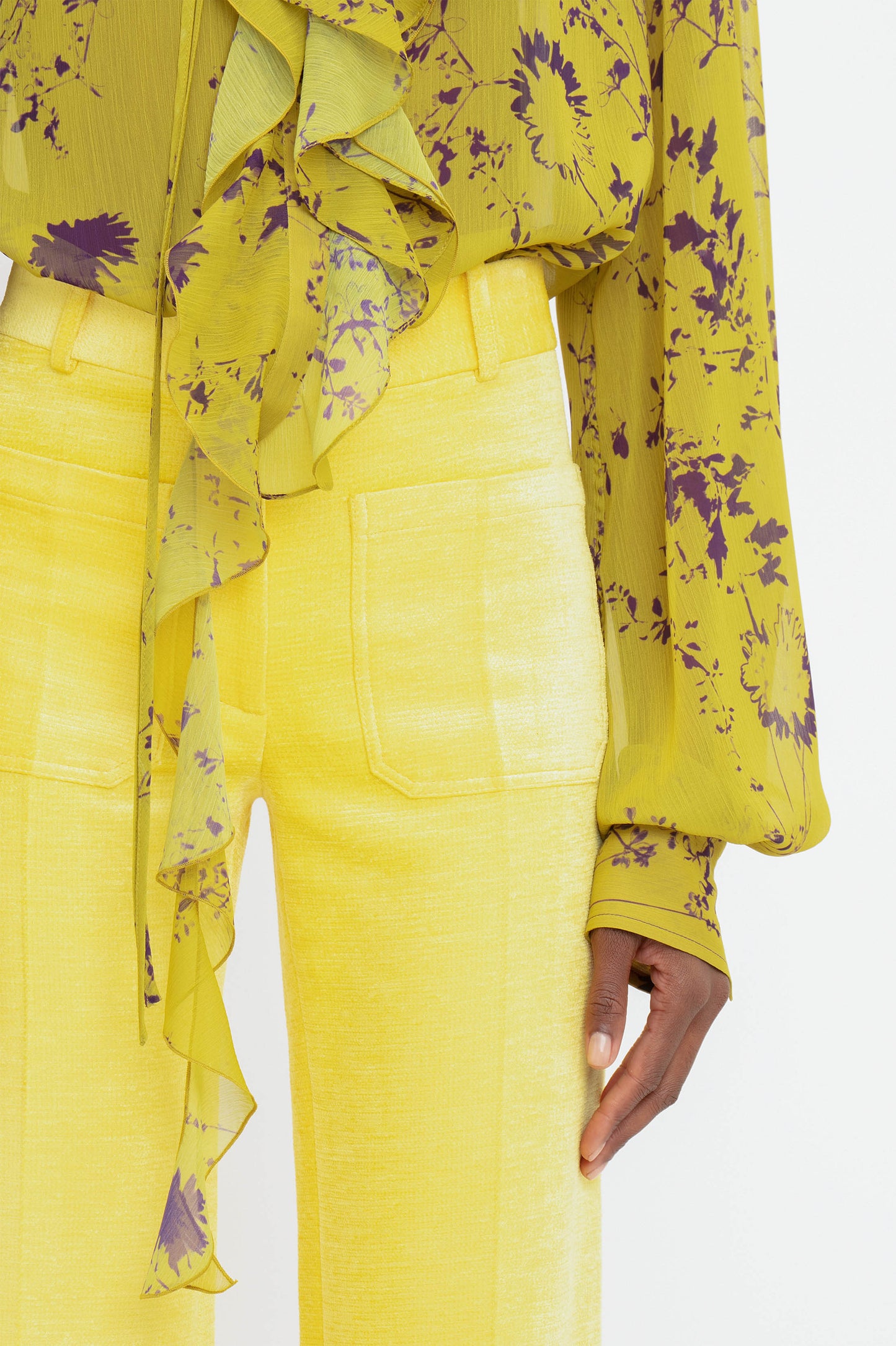 Alina Tailored Trouser In Sunflower