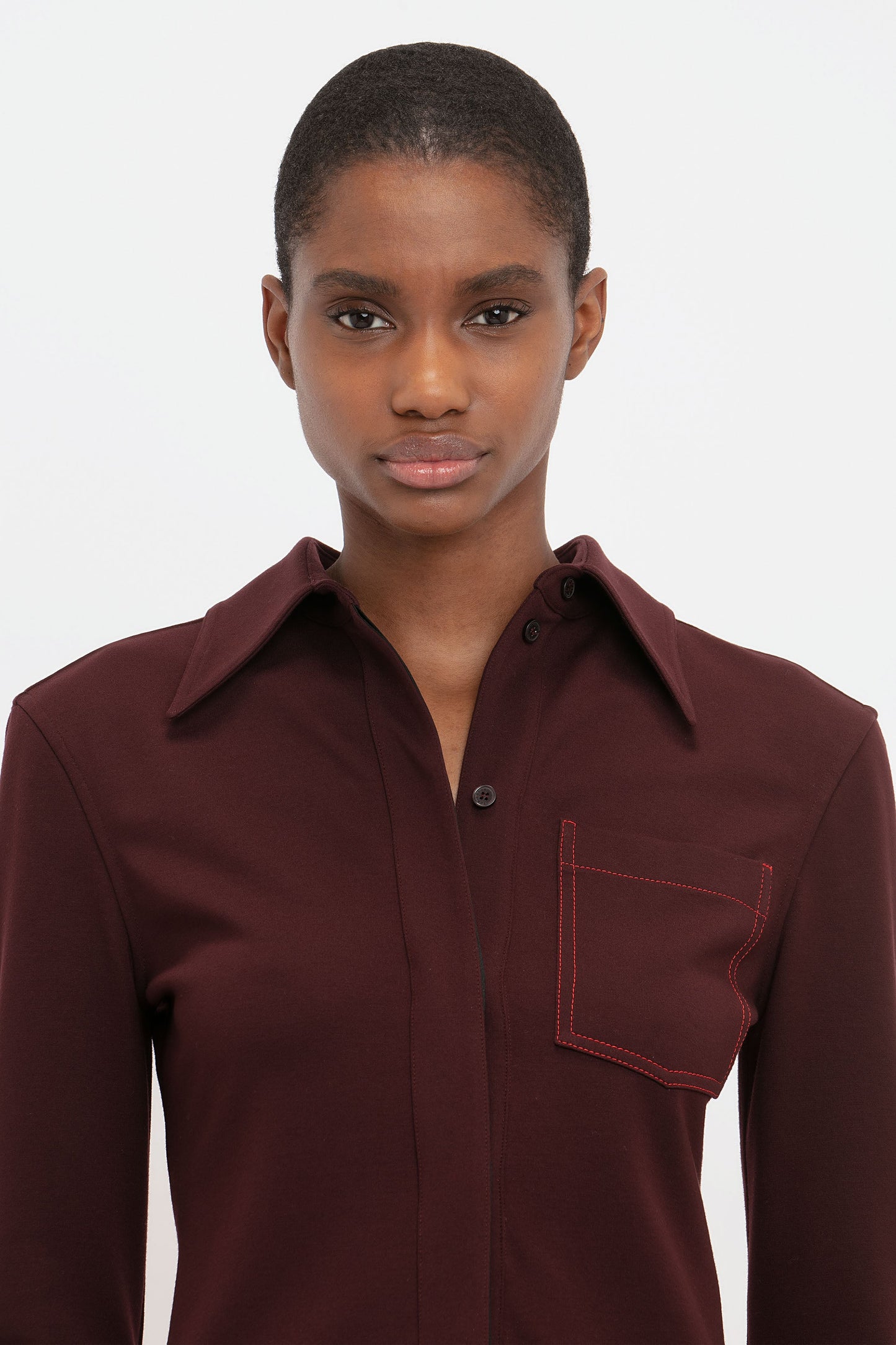 Slim Fit Shirt In Rosewood