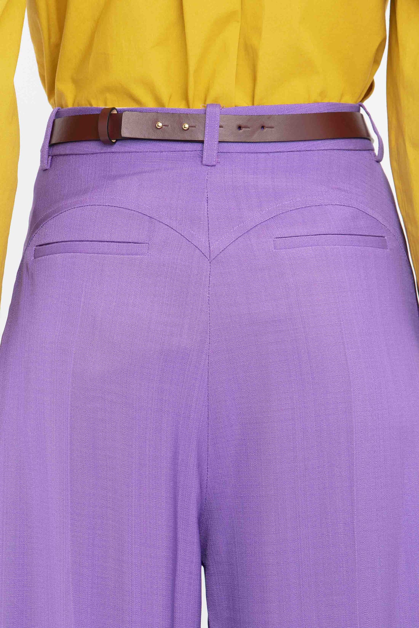 Wide Leg Trouser In Violet