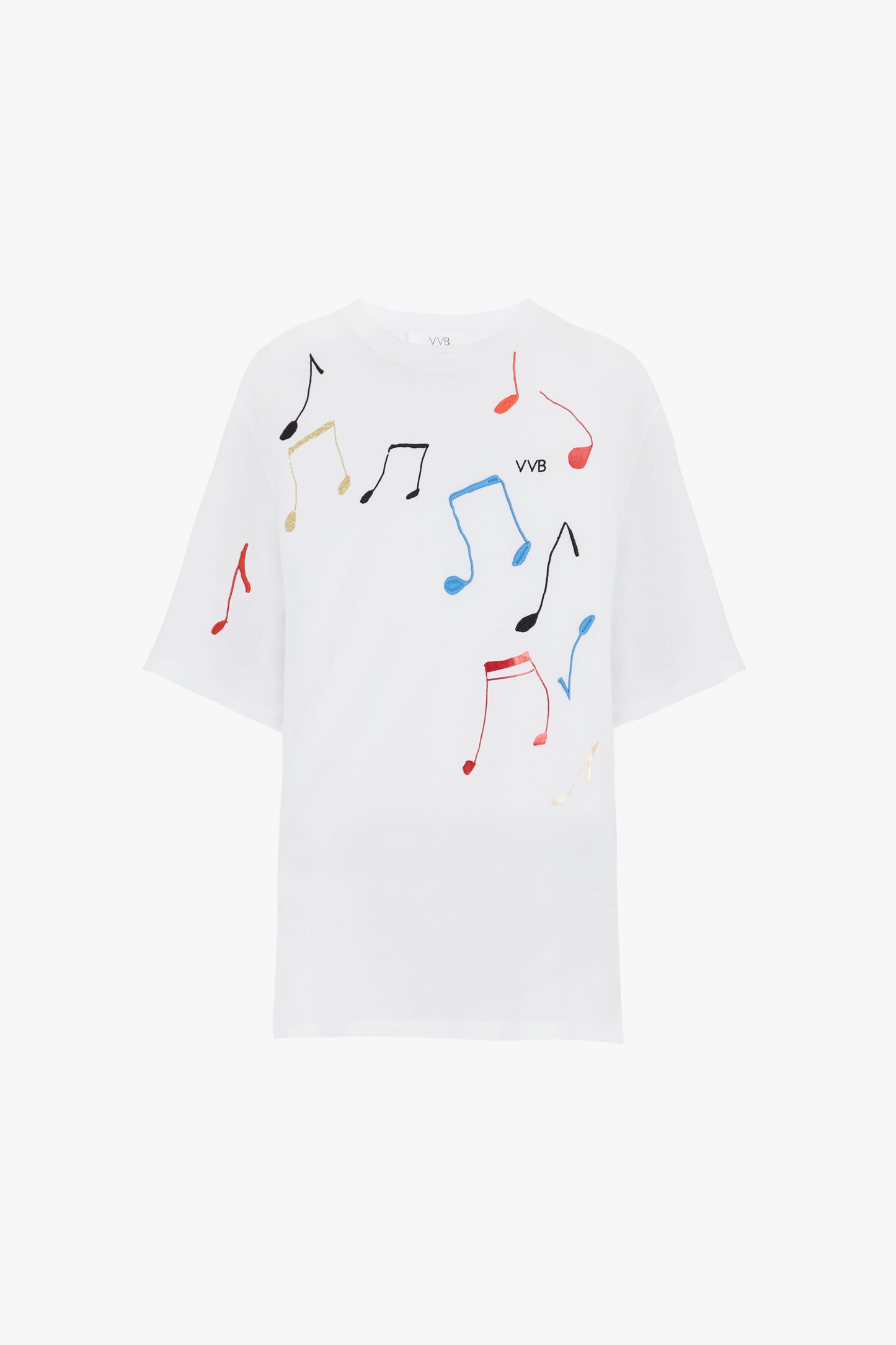 Music Note T-shirt in White