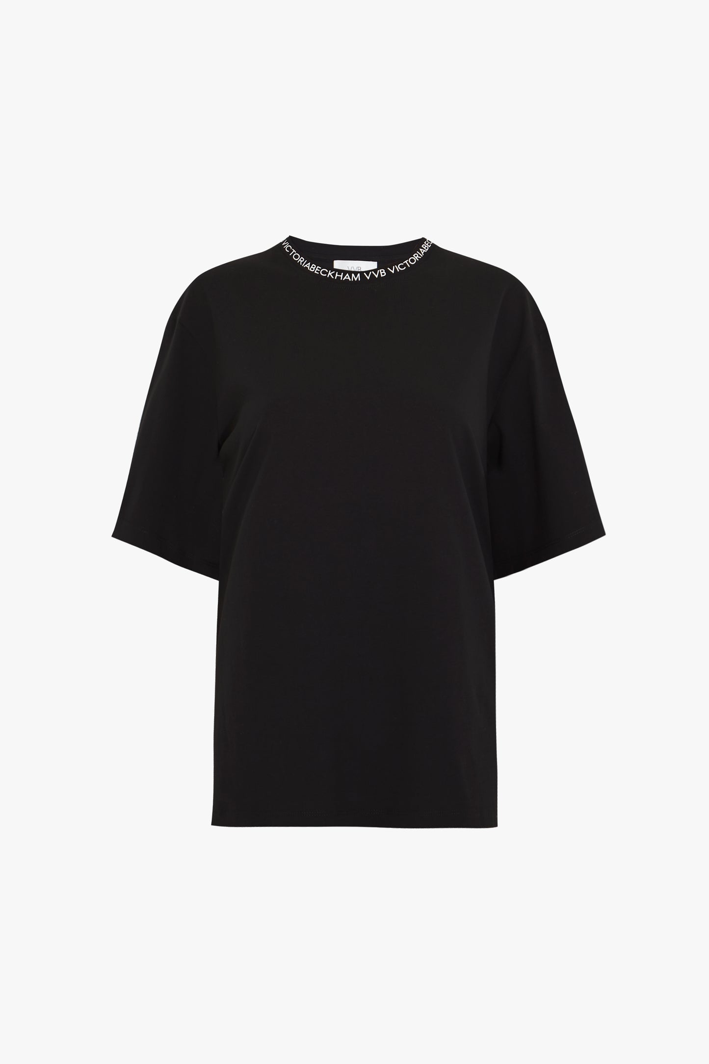 Logo Rib T-shirt in Black