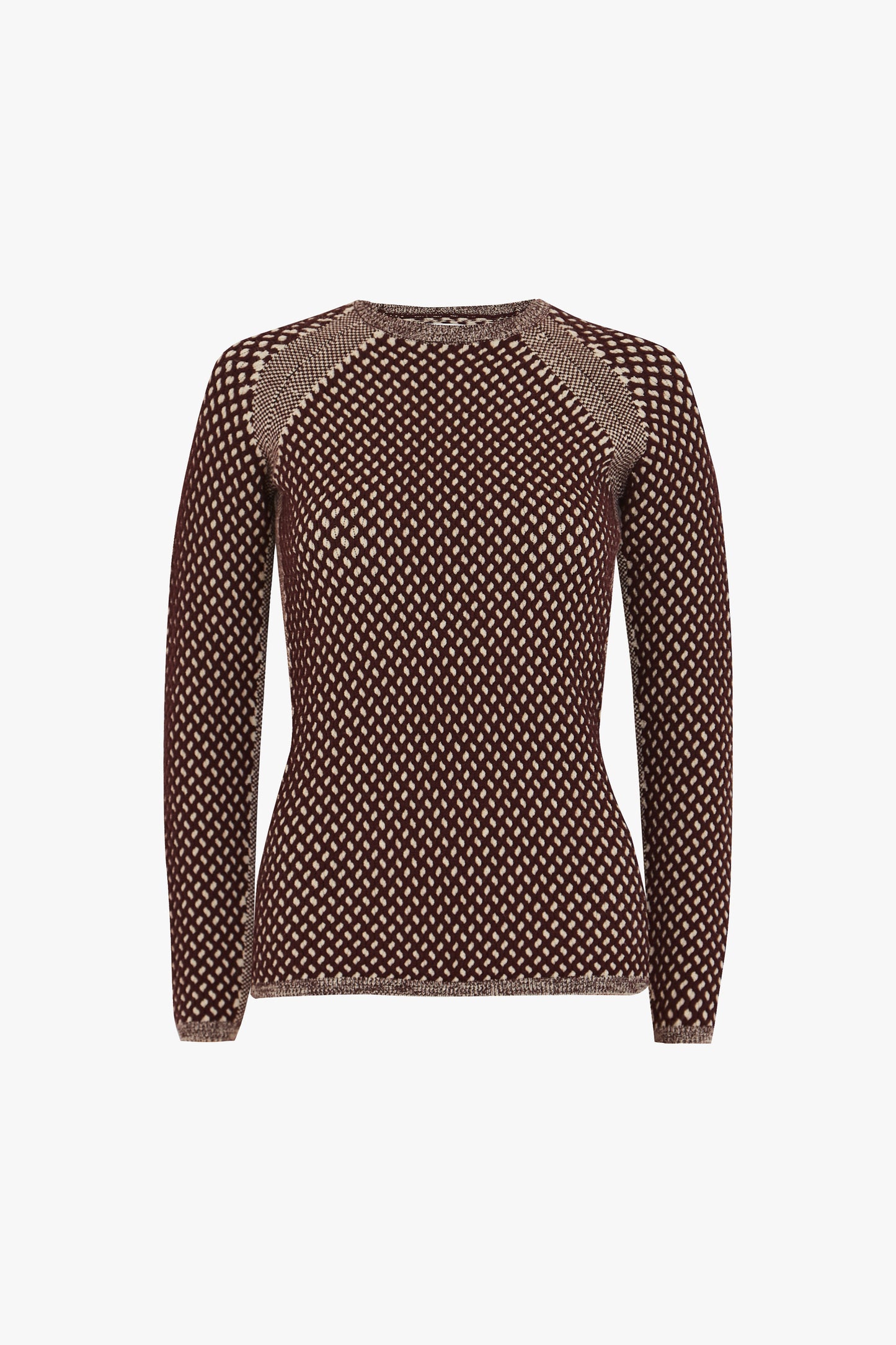 Polka Dot Jumper in Burgundy