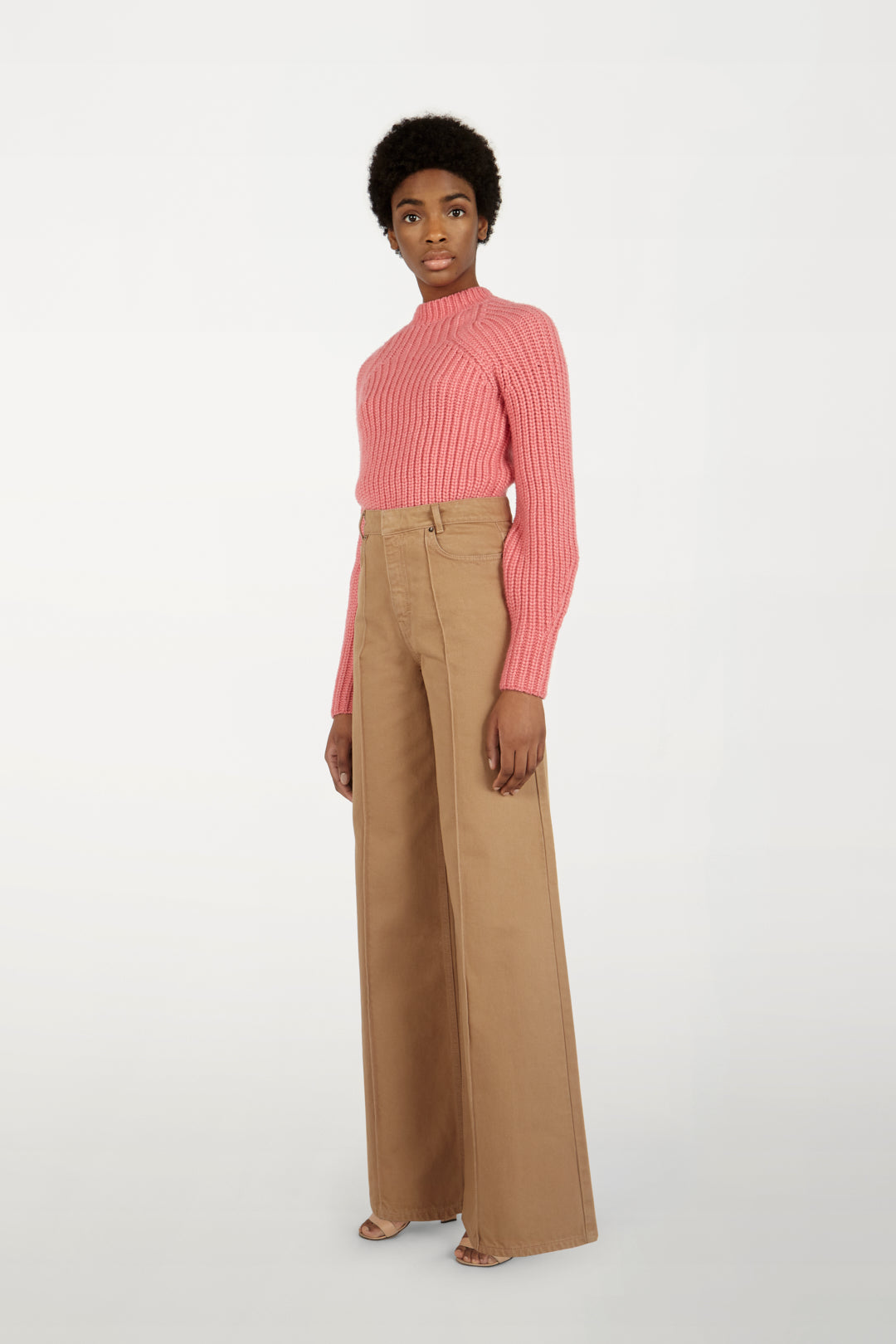 Bell-sleeve Jumper in Pink