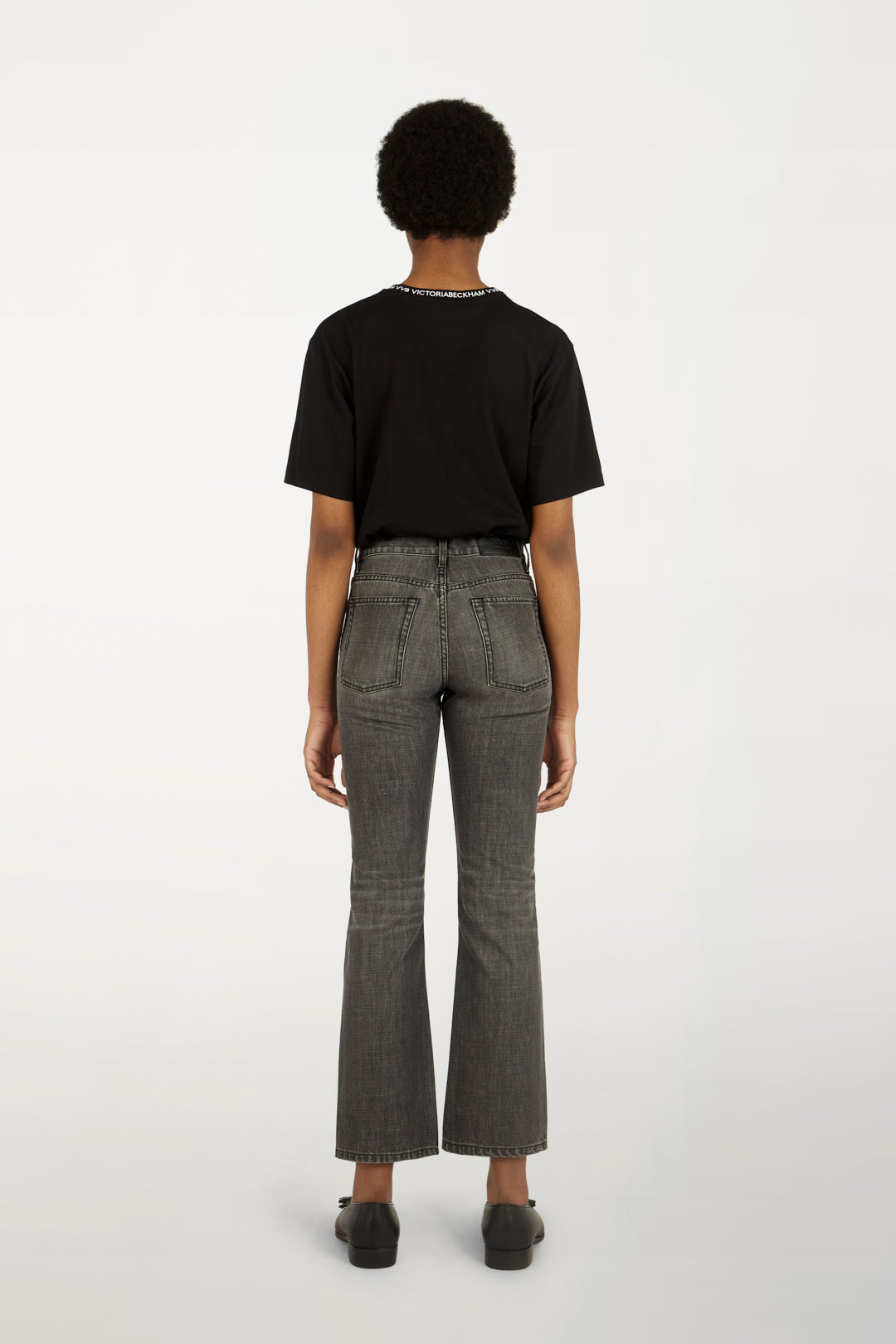 Logo Rib T-shirt in Black
