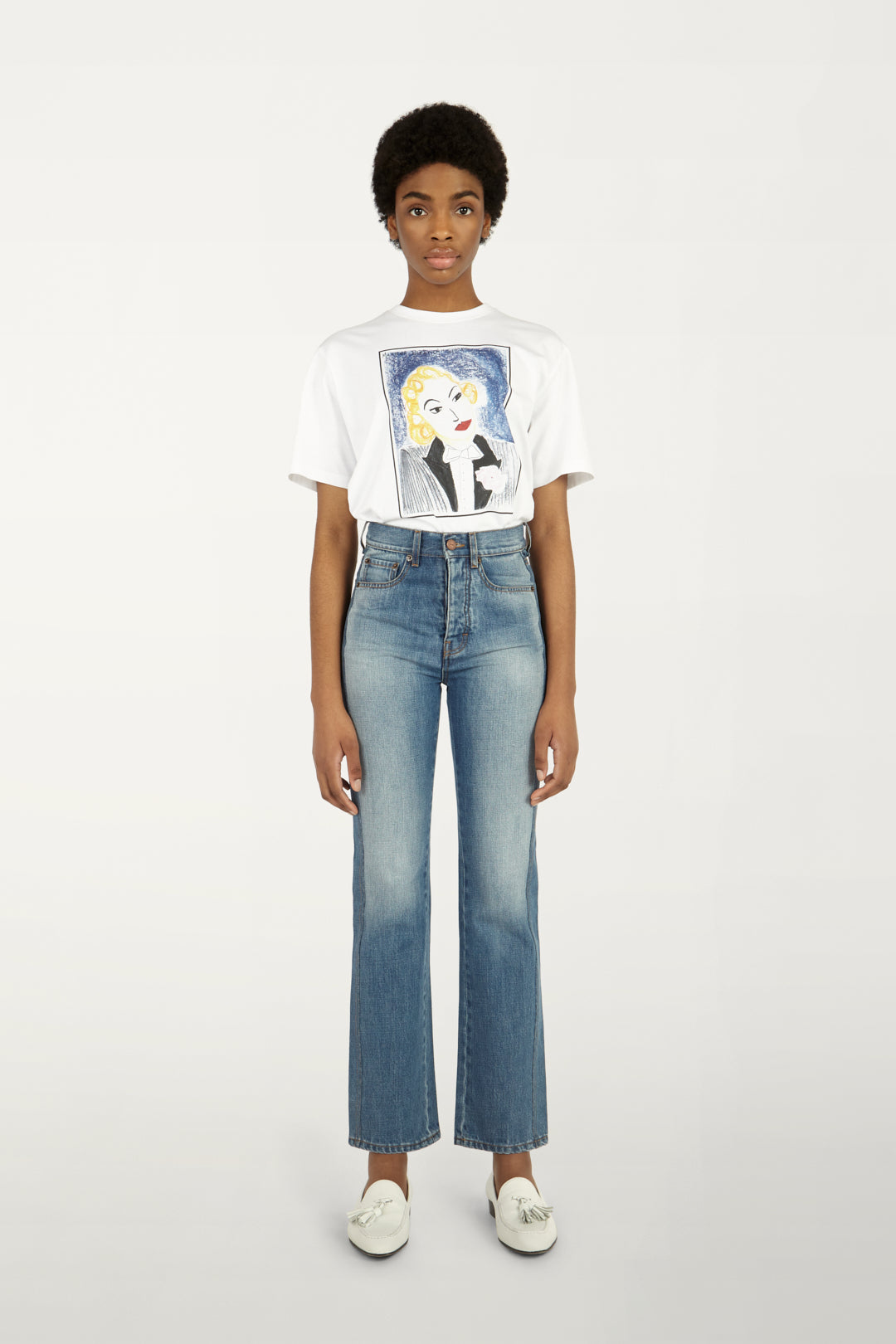 Portrait T-shirt in Marlene Print