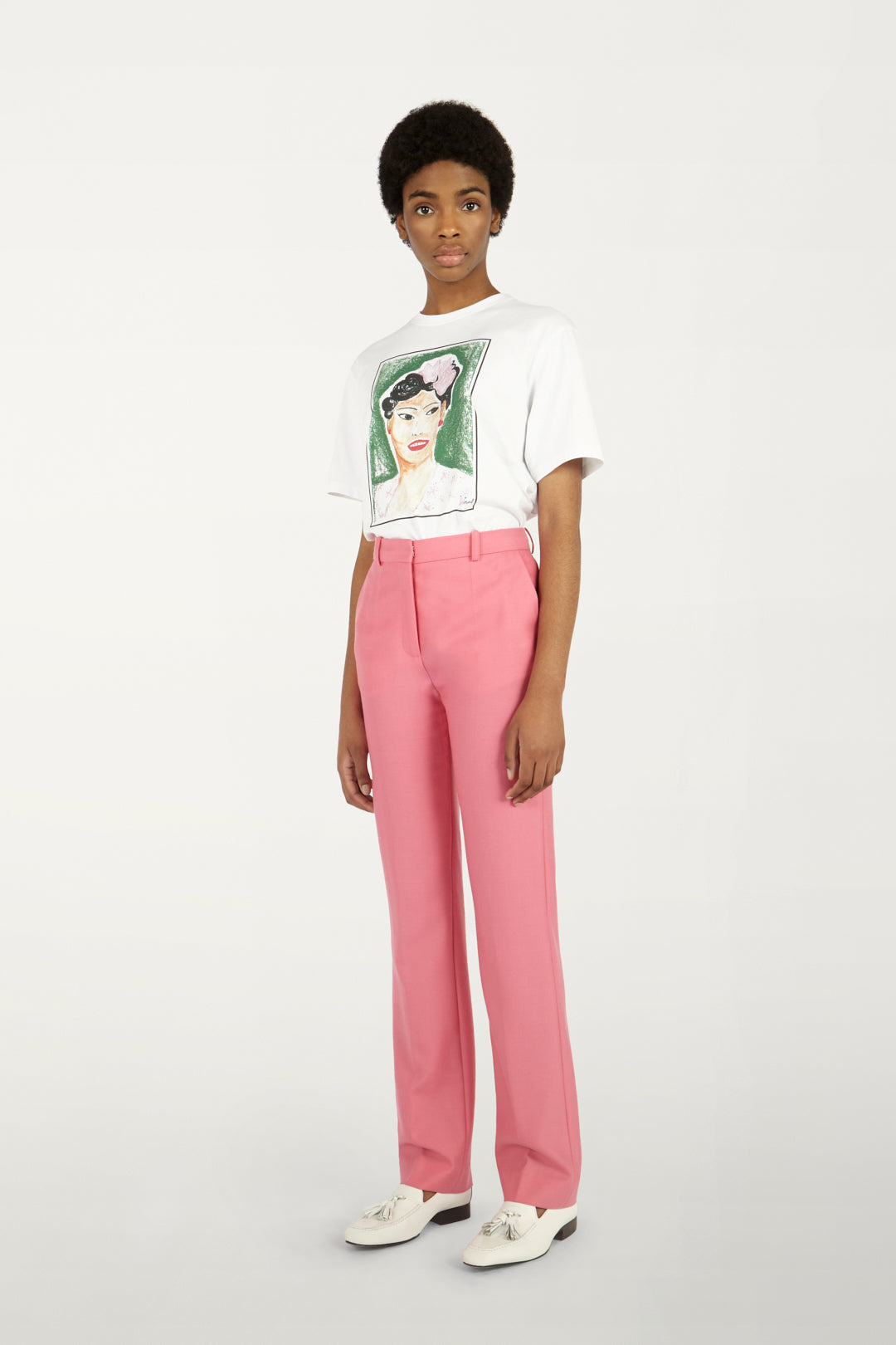Portrait T-shirt in Billie Print