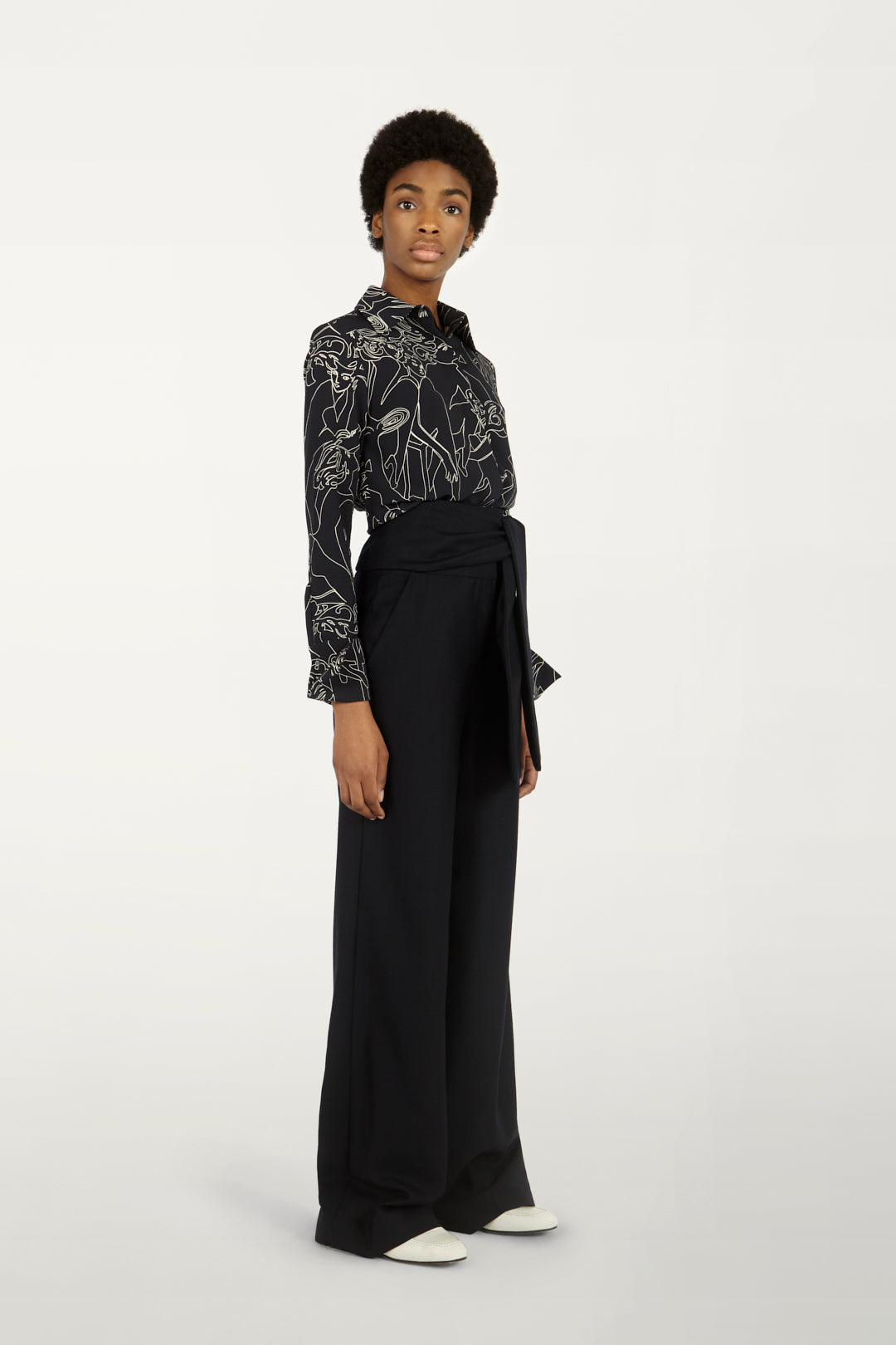 Slim-fit Shirt in Cabaret Print