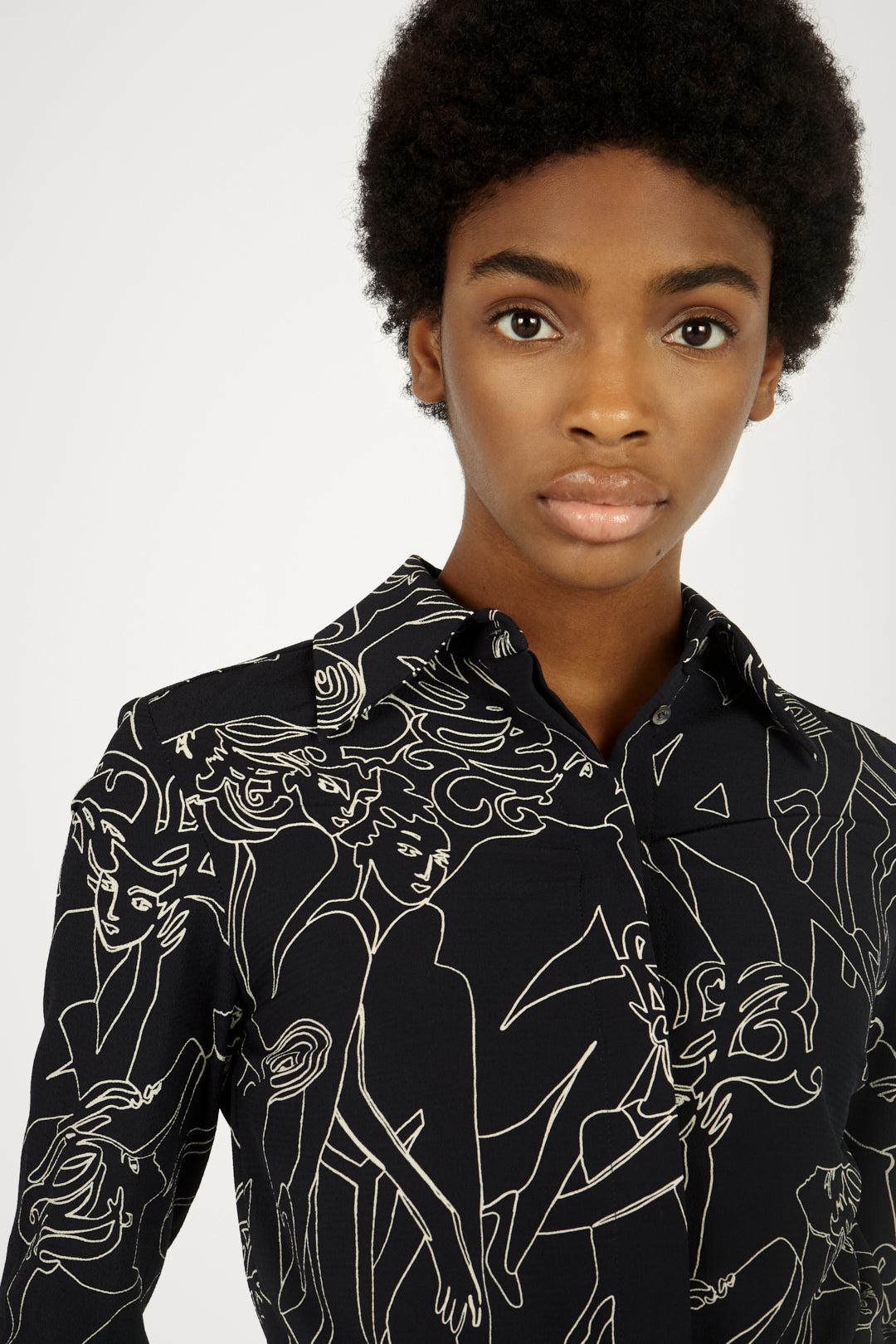 Slim-fit Shirt in Cabaret Print