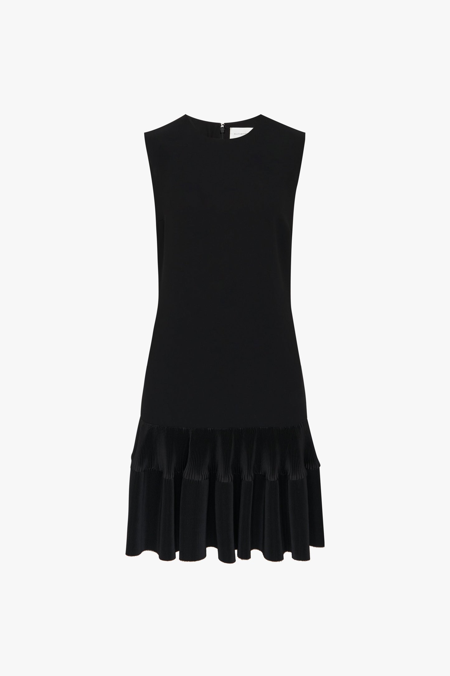 Pleat Hem Shift Dress