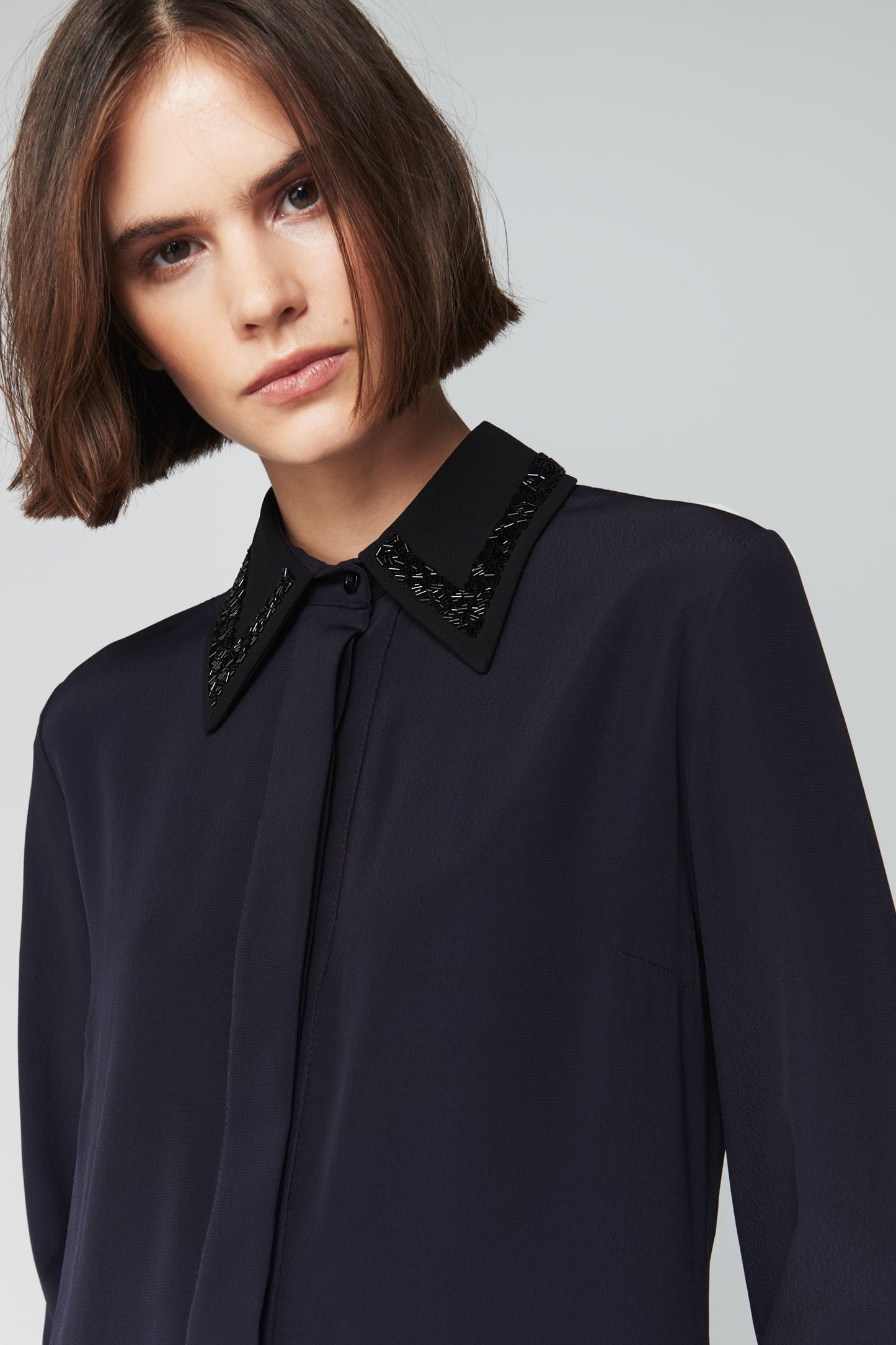 Beaded Collar Dress