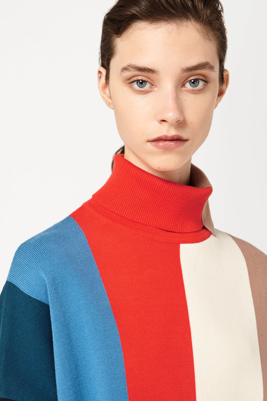 Block Stripe Jumper In Multicolour
