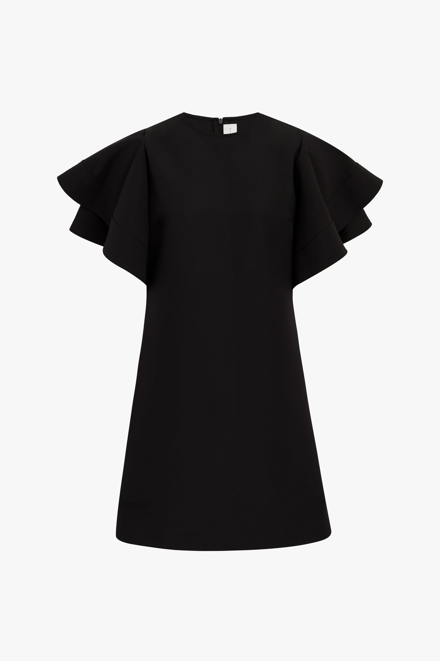 Ruffle Sleeve Dress in Black