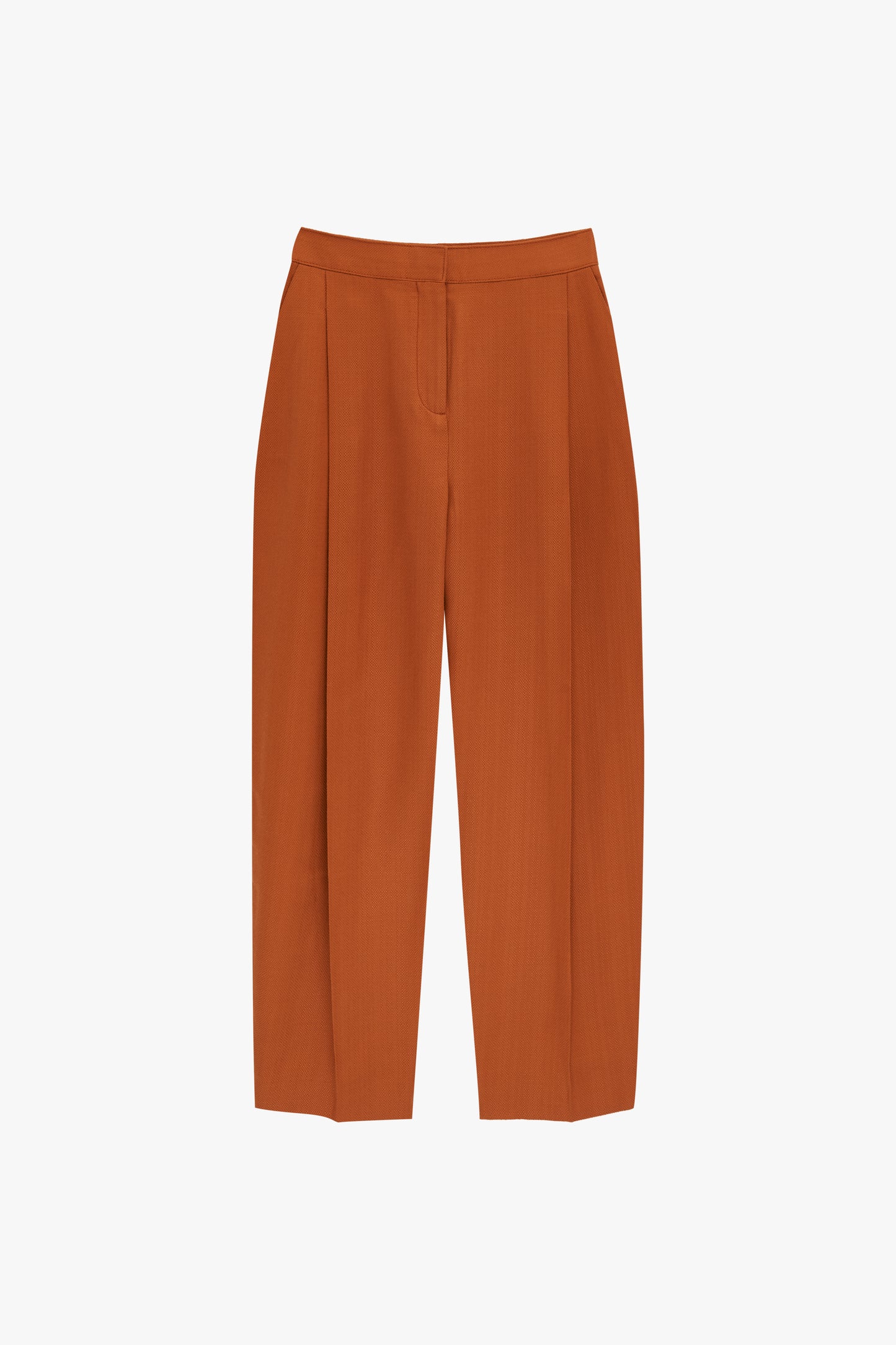Tapered Trousers in Dark Ochre