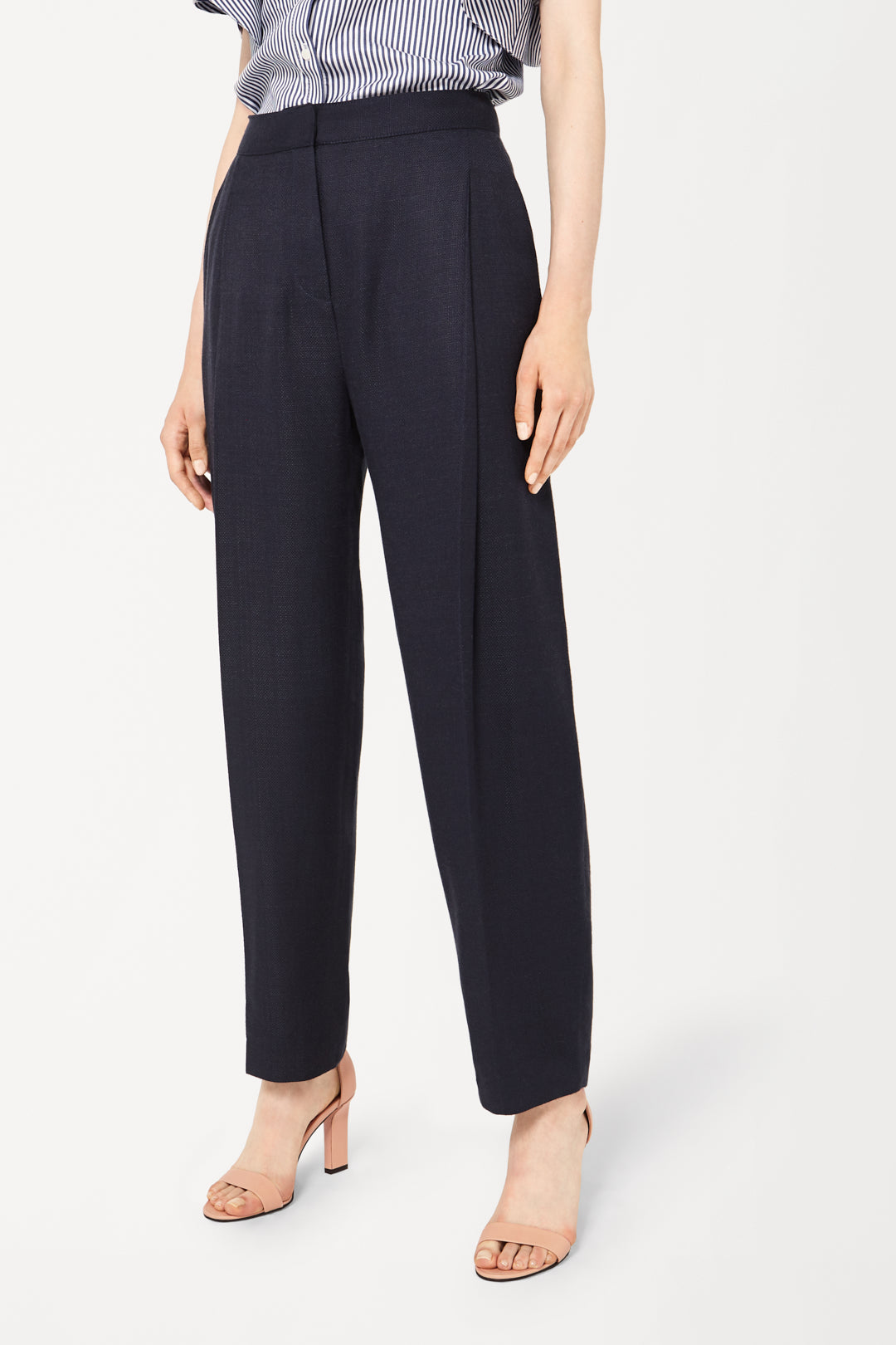 Tapered Trousers in Navy