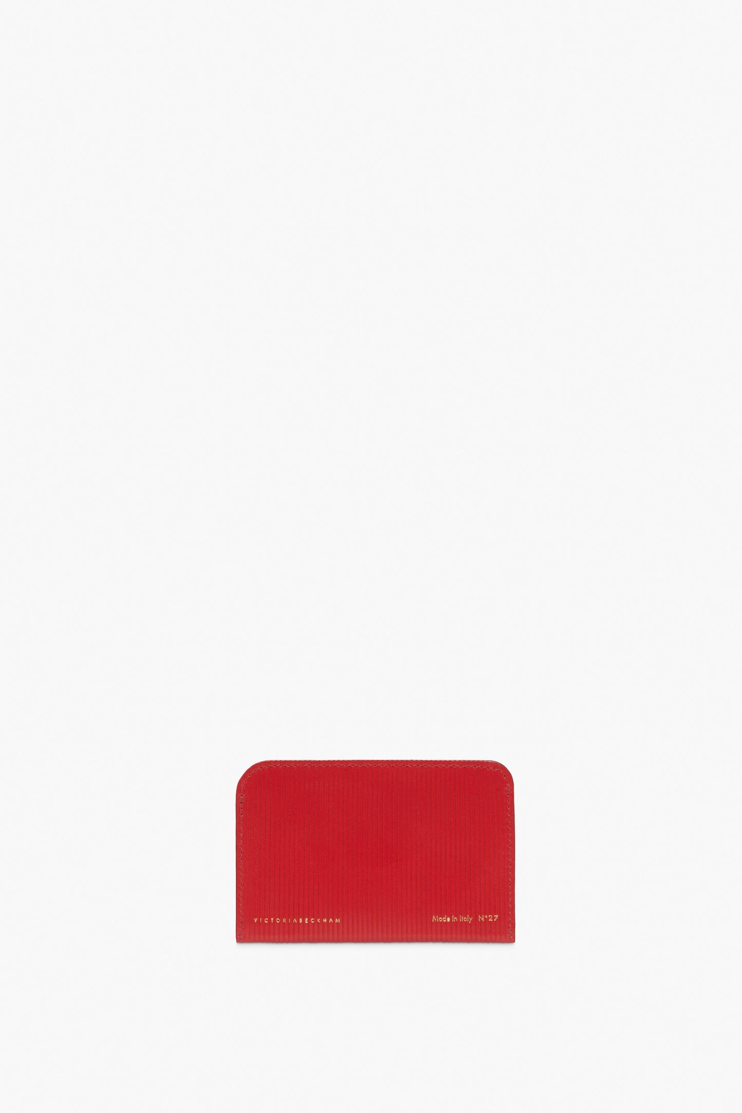 Card Holder In Bright Red