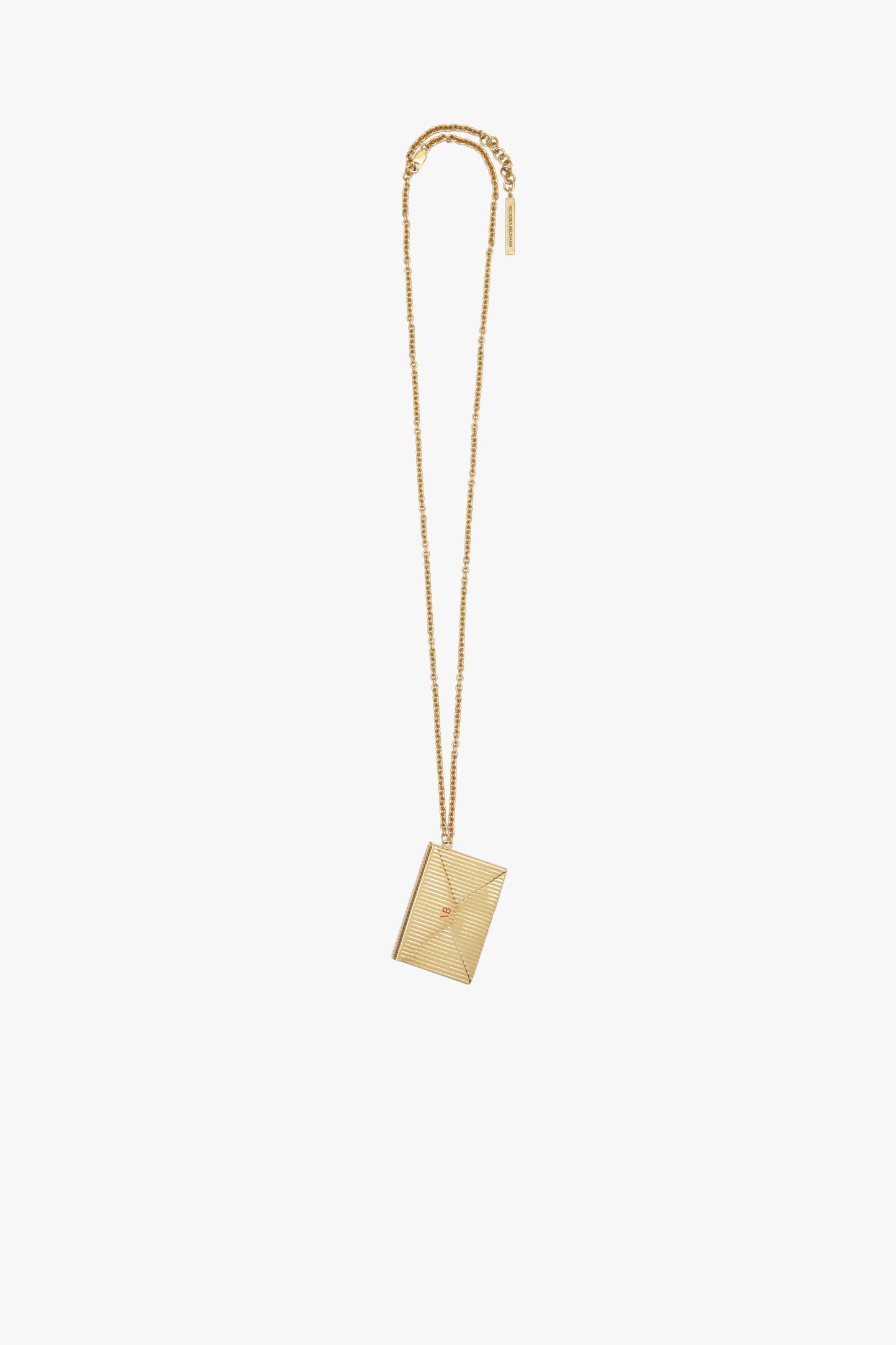 Envelope Necklace In Gold
