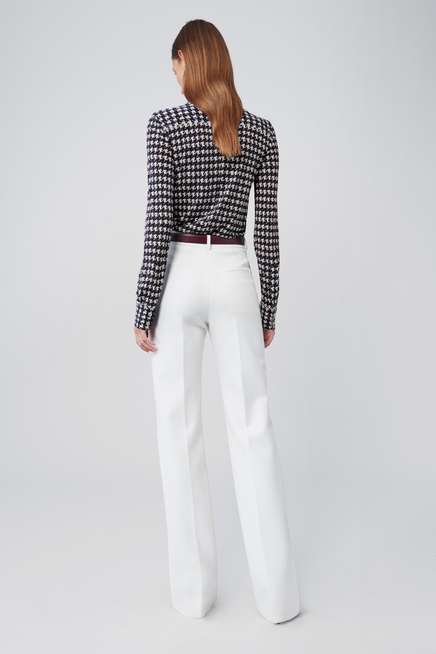 Straight Leg Trousers in White