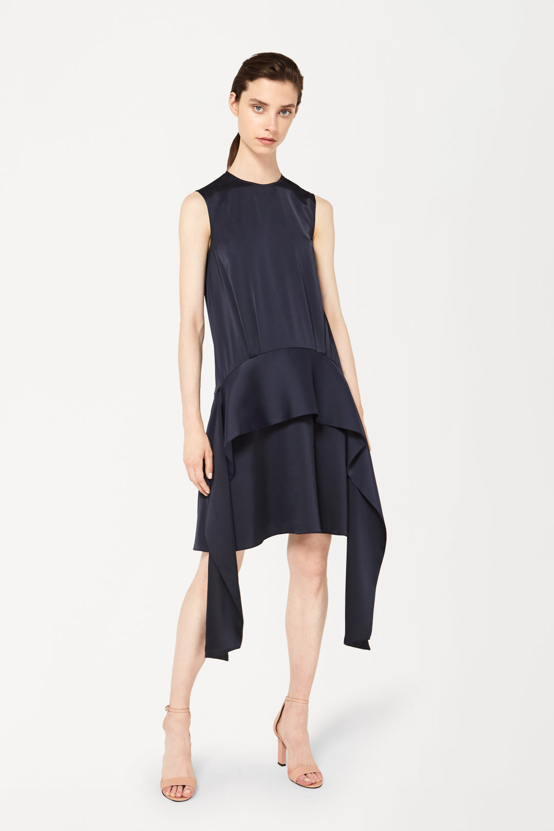 Scarf Dress in Navy